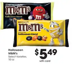 Smith's Halloween M&M's offer