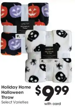 Smith's Holiday Home Halloween Throw offer