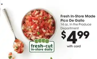 Fresh In-Store Made Pico De Gallo