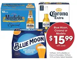 Dillons Blue Moon, Corona or Modelo offer