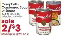 Giant Eagle Campbell's Condensed Soup or Sauce offer