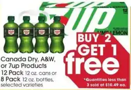 Giant Eagle Canada Dry, A&W, or 7up Products offer