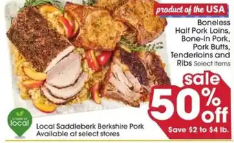 Local Saddleberk Berkshire Pork