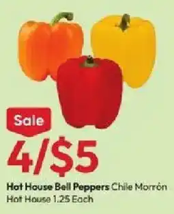 Stater Bros Hot House Bell Peppers Chile Morron offer