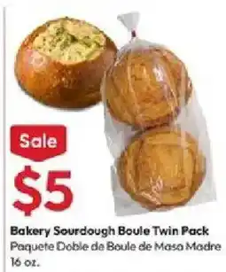 Stater Bros Bakery Sourdough Boule Twin Pack offer