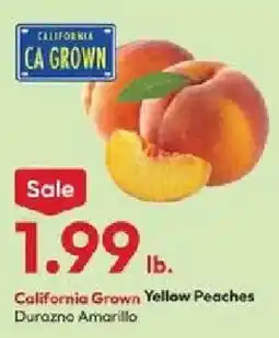 Stater Bros California Grown Yellow Peaches offer