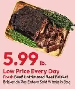 Stater Bros Fresh Beef Untrimmed Beef Brisket offer