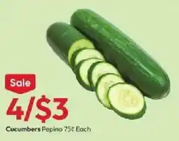 Stater Bros Cucumbers Pepino offer