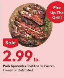 Stater Bros Pork Spareribs offer
