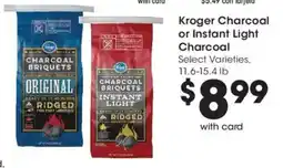 Smith's Kroger charcoal or instant light charcoal offer