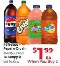 Supermercado El Rancho Pepsi o Crush Beverages offer