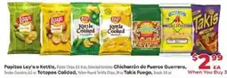 Supermercado El Rancho Papitas Lay's o Kettle Potato Chips offer