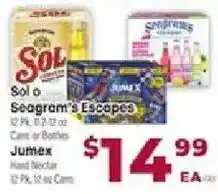 Cardenas Sol Seagram's Escapes Jumex offer