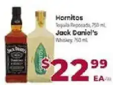 Cardenas Hornitos Tequila Reposado, Jack Daniel's Whiskey offer