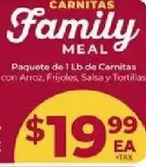 Cardenas Carnitas Family Meal offer