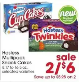Giant Eagle Hostess Multipack Snack Cakes offer