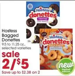 Giant Eagle Hostess bagged donettes offer