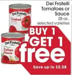 Giant Eagle Dei Fratelli Tomatoes or Sauce offer