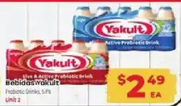 Supermercado El Rancho Bebidas Yakult offer