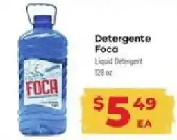 Supermercado El Rancho Foca liquid detergent offer