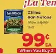Supermercado El Rancho San Marcos chiles offer