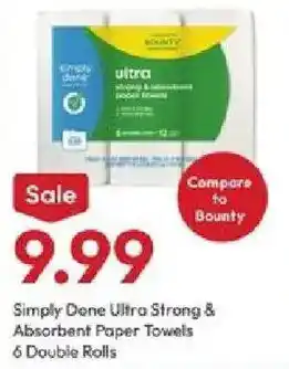 Stater Bros Simply Done Ultra Strong & Absorbent Paper Towels offer