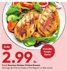 Stater Bros Fresh Boneless Skinless Chicken Breasts offer