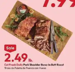 Stater Bros Cut Fresh Daily Pork Shoulder Bone-In Butt Roast offer