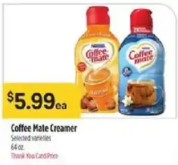 Bashas' Coffee Mate Creamer offer