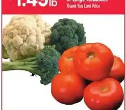 Bashas' Large Tomatoes offer