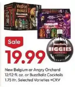 Stater Bros New Belgium or Angry Orchard BuzzBallz Cocktails offer