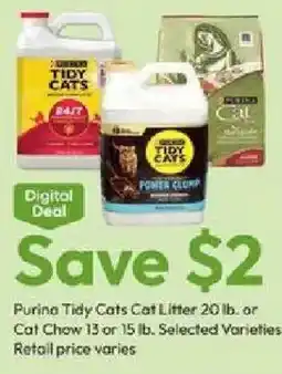 Stater Bros Purina Tidy Cats Cat Litter offer