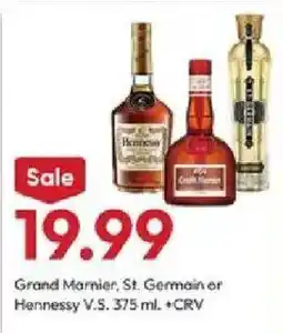 Stater Bros Grand Marnier, St. Germain or Hennessy V.S. offer
