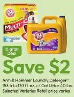 Stater Bros Arm & Hammer Laundry Detergent offer
