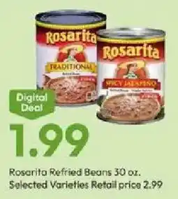 Stater Bros Rosarita Refried Beans offer