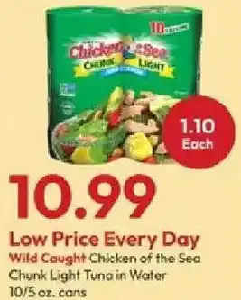 Stater Bros Chicken of the Sea Chunk Light Tuna offer