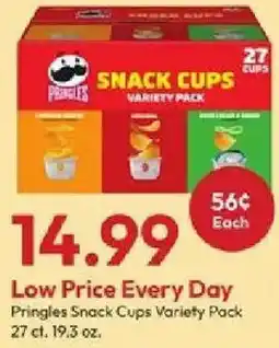 Stater Bros Pringles snack cups variety pack offer