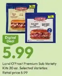 Stater Bros Land O'Frost Premium Sub Variety Kits offer