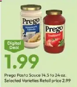 Stater Bros Prego Pasta Sauce offer