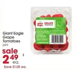 Giant Eagle Giant Eagle Grape Tomatoes offer