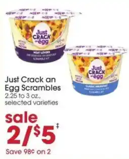 Giant Eagle Just Crack an Egg Scrambles offer
