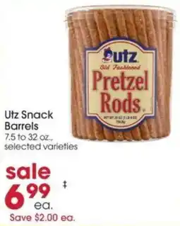 Giant Eagle Utz pretzel rods offer