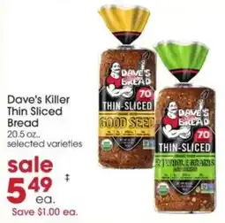 Giant Eagle Dave's Killer Thin Sliced Bread offer