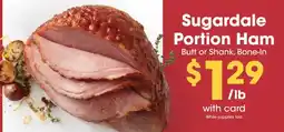 Smith's Sugardale portion ham offer