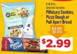 IGA Pillsbury Cookies, Pizza Dough or Pull Apart Bread offer