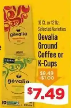 IGA Gevalia Ground Coffee or K-Cups offer