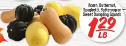 IGA Acorn, Butternut, Spaghetti, Buttercup or Sweet Dumpling Squash offer