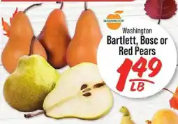 IGA Washington Bartlett, Bosc or Red Pears offer