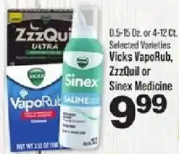 IGA Vicks VapoRub, ZzzQuil or Sinex Medicine offer