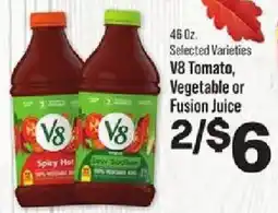 IGA V8 vegetable or fusion juice offer